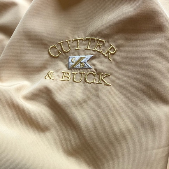 Cutter & Buck Men’s Medium Yellow Nautical Windbreaker Casual Sport Jacket - Picture 9 of 16